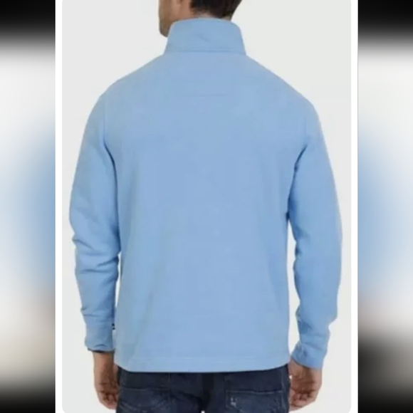 Nautica Men's Light Blue Quarter Zip Pullover Sweater Size Small EUC - Picture 7 of 7